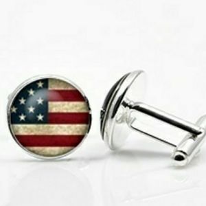 New American Flag Cuff Links